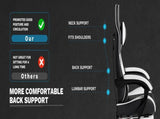 Ergonomic Video Gamer Chairs,Computer Gaming Chairs with Massage Lumbar Support and footrest,Racing W2367P551870