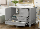 30" Bathroom Vanity , Modern Bathroom Cabinet with Sink Combo Set, Bathroom Storage Cabinet with a WF321698AAE