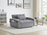 1 versatile foldable sofa bed in 3 lengths, modern sofa sofa sofa velvet pull-out bed, adjustable W2564P384180