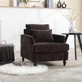 COOLMORE Wood Frame Armchair, Modern Accent Chair Lounge Chair for Living Room,Tufted Club Chair, W395P151910
