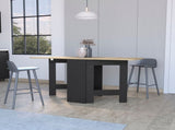 Cole Black and Macadamia Folding Dining Table B062P175105