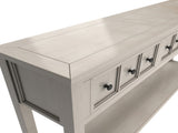 Rustic Entryway Console Table, 60" Long Sofa Table with two Different Size Drawers and Bottom Shelf 30833518