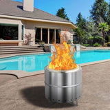 ZUN 19.3*19.3*19.3in Smokeless Fire pit 40643752