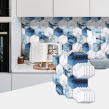 48 Pcs Blue And White Marble Wall Stickers Transfer Can Be Cut At Will Peel And Stick Wallpaper 32654869