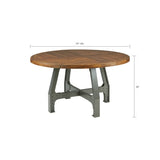 ZUN Lancaster Round Dining/Gathering Table B03548454