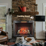 33 inch Infrared Electric Fireplace Insert, Touch Panel Home Decor Heater,Smokeless Firebox .With W1769P252998