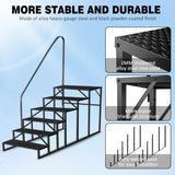 ZUN Swimming Pool Ladder Above Ground Pools, Step Stool Ladder with Handrails, Heavy Duty Hot Tub Steps 88808899