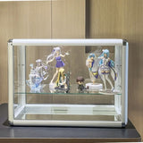 Tempered Glass Counter Top Display Showcase with Sliding Glass Door and Lock,Standard Aluminum W2221P201223