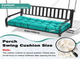 Outdoor Bench Cushion, 63 20 4 Inch, Tufted Waterproof Swing Cushion with Ties, for Patio Bench 64996939