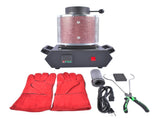 1KG Gold Melting Furnace 1500W 1100&degC/2012&degF, Compact High-Temperature Metal Casting Furnace 98525826