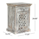 WOODEN NIGHTSTAND WITH 1 DRAWER 1 DOOR 69357.00