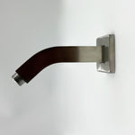 ZUN Square Shower Arm with Flange, 1/2 NPT Tapered Threads, Rain Shower Head Arm, Wall Mount Shower 99583525