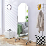 ZUN Fourth generation full body mirror with pulley, dressing mirror, bedroom foyer, decorative mirror, W1151P154570