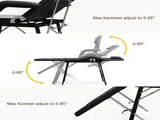 Portable Tattoo Chair with Adjustable Split Legs for Client, Mobile Spa Chair Foldable with Storage 72793511