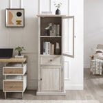 ZUN Tall Storage Cabinet, Freestanding Cabinet Glass Door and Shelves, Sideboard cabinet, Cabinet W2275P206604