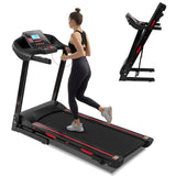 ZUN FFolding Treadmill for Home - 330 LBS Weight Capacity Running Machine with Incline/Bluetooth, 3.5HP 61691586