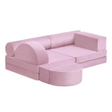 Modular Kids Play Sofa,10-Pieces Convertible Modular Play Sofa Bes for Playroom,Bedroom, W1889P337575