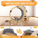 Cat Wheel 6-in-1 Cat Exercise Wheel,Upgraded Cat Wheel Exerciser for Indoor Cats,Large Cat W1790133437