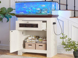 10-15 Gallon Fish Tank Stand, Aquarium Stand Power Outlets, 198LBS Capacity, Fish Tank Table 66403437