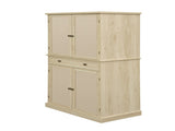 4 Door Cabinet with 1 Drawer, with 4 Adjustable Inner Shelves, Storage Cabinet W68894703