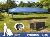 10x30ft Outdoor Pop Up Canopy, Portable Instant Canopy Tent with 8 Sidewalls for Outdoor Events 06777716