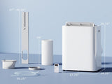 Portable Air Conditioner, Remote Control, 3 Modes, 24H Timer, Complete Window Installation Kit 53039661
