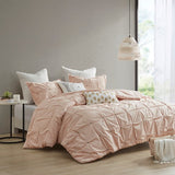 ZUN 3 Piece Elastic Embroidered Cotton Duvet Cover Set B03596463