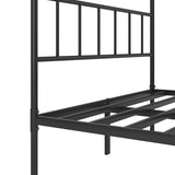 Metal Platform Bed frame with Headboard, Sturdy Metal Frame, No Box Spring Needed W578P147731