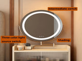 3 in 1 Vanity Desk With mirror and light ,Small makeup vanity set with charging station, With 2 W1321P205993