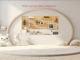 4060cm Solid Wood Pegboard 1 Panel An INS style decorative and storage integrated log 24987299