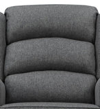 Grey Rocking Chair with Flared Arm B062P215455