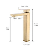 Gold Bathroom Faucet, Brushed Gold Faucet for Bathroom Sink, Gold Hole Bathroom Faucet Modern W1932P156230