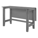 ZUN TOPMAX Farmhouse Wood Extendable Dining Table with Drop Leaf for Small Places, Gray WF322911AAE