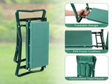 Practical Detachable Multifunctional Garden Kneeling Stool Green & Black 78881496