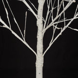 Set of Lighted Birch Tree, 4FT 48 LED/5FT 72 LED/6FT 96 LED Artificial Tree with Warm White Lights, 97359172