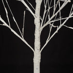 ZUN Set of Lighted Birch Tree, 4FT 48 LED/5FT 72 LED/6FT 96 LED Artificial Tree with Warm White Lights, 97359172