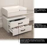 ZUN 1 Set Nightstand with Adjustable LED Strip Light, 2-drawers, Large Storage Space, Suitable for W368P239008