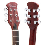 ZUN 41 inch Full-Size Cutaway Acoustic-Electric Guitar Grape Voice Hole 96459491