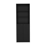 ZUN Home 2-Door Bookcase, Modern Storage Unit with Dual Doors and Multi-Tier Shelves B200137820