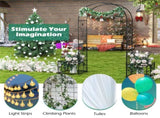 Multifunctional Outdoor Trellis - Climbing Vines SupportFlower/Vegetable Planters, 80"x20"x86" 27749478