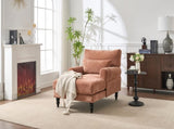 Modern Chaise Lounge , Upholstered Indoor Leisure Sofa Recliner, Chair Sleeper for Bedroom, Living W2120P296385