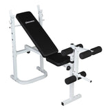 ZUN Weight Bench with Adjustable Workout Bench and Barbell Rack and Leg Developer, Foldable Weight Bench 25252986