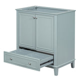 30" Bathroom Vanity without Sink, Base Only, Multi-functional Bathroom Cabinet with Doors and WF306250AAC
