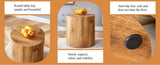 The cylindrical table with its patterned design can be easily integrated into a variety of interior W1512P366006
