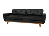 65-inch Modern Minimalist Two-Seater Sofa, featuring breathable Foil fabric and solid wood legs W5568P478823