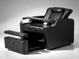 PVC Electric Reclining Black Pedicure Chair 09873135