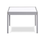 ZUN Gibson 3-Piece Dry Erase Kids Table & Two Chair Set, Gray B022P174725