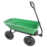 Folding car Poly Garden dump truck with steel frame, 10 inches. Pneumatic tire, 300 lb capacity body W22721201