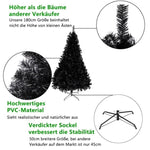 ZUN 6ft 1600 Branches PVC Christmas Tree Black--Substitution code:	36564136 36103484