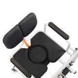 Patient Lift Transfer Chair, Bathroom Wheelchair w/180&deg Split Seat and Potty 83445662